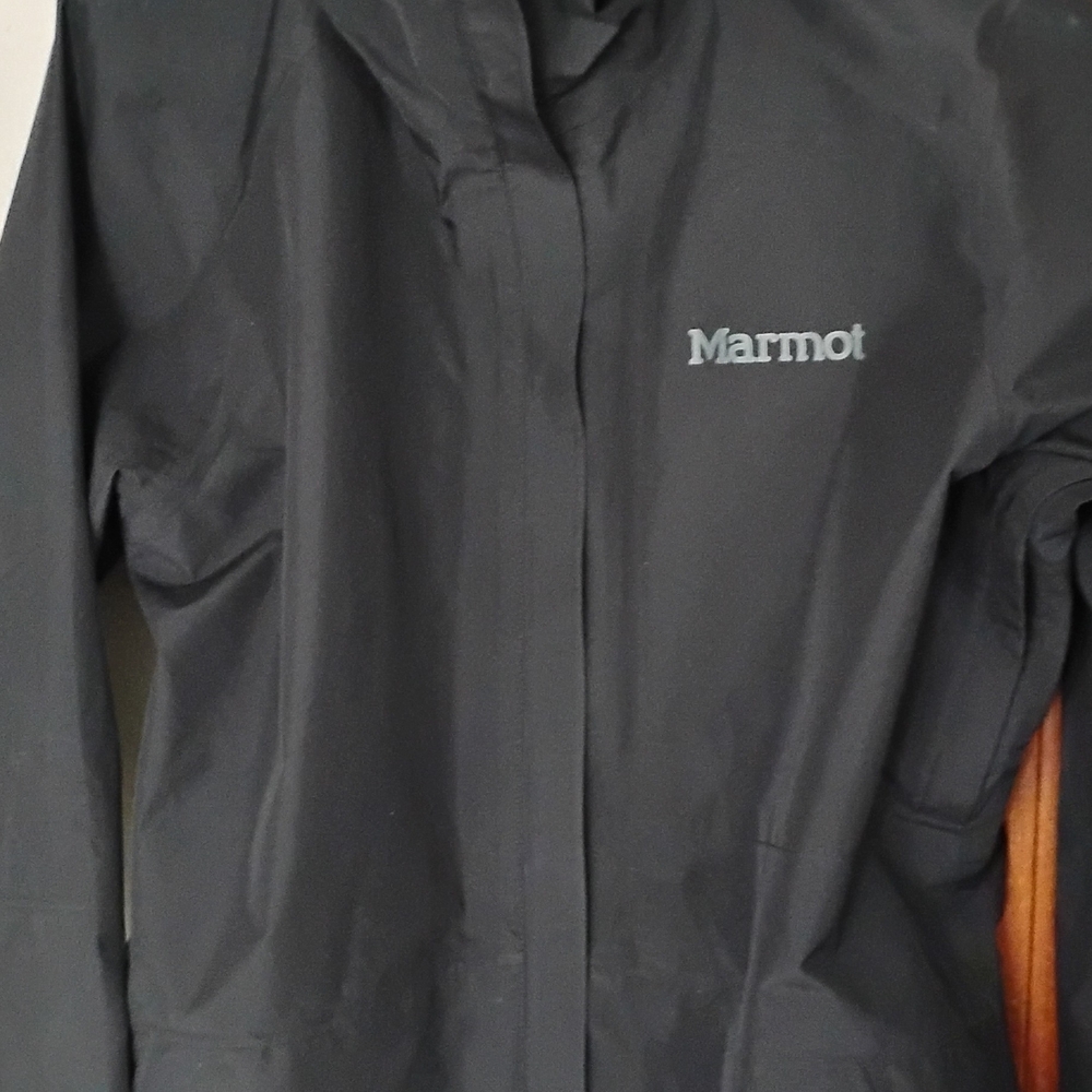 Marmot Black  Minimalist Shell Gore Tex Hooded Jacket Size Large